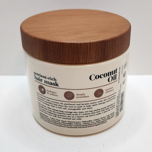 Oliology Coconut Oil Hair Mask - Helps Repair & Prevent Damage 12oz NEW - Picture 2 of 5